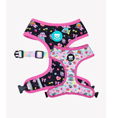 Dukier Pink Galaxy Arnés Reversible para perros